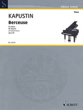 Berceuse, Op. 65 piano sheet music cover